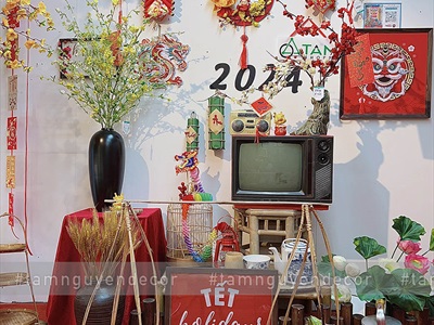 Bộ quang gánh tre lớn cao 50-90cm [Đan kĩ - Kèm đòn gánh] QUANGGANH-02